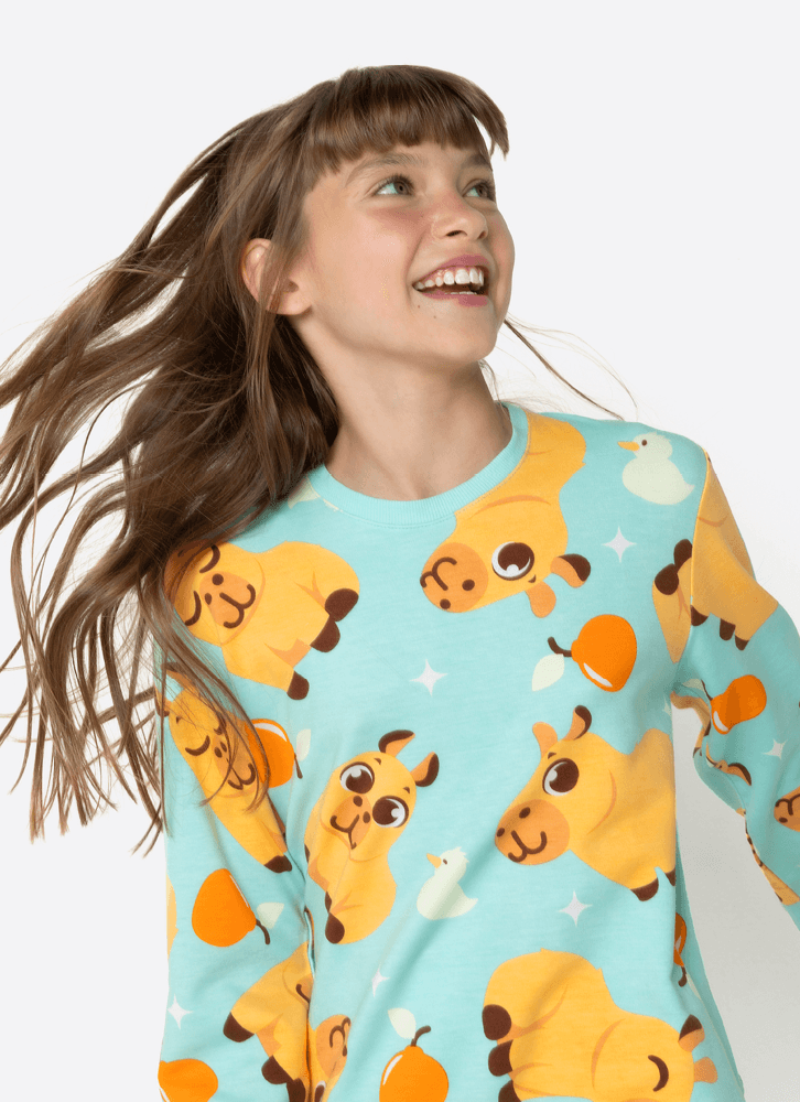 Pijama-Manga-Longa-Viscolycra-Unissex-Teen-Capivara-Vibes