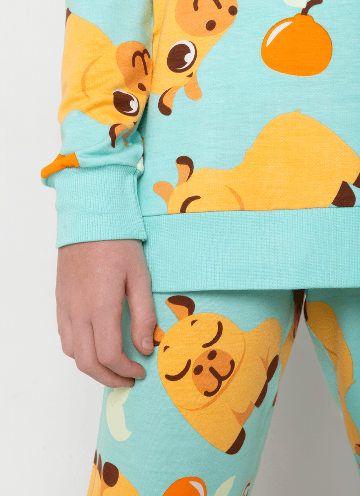 Pijama-Manga-Longa-Viscolycra-Unissex-Teen-Capivara-Vibes