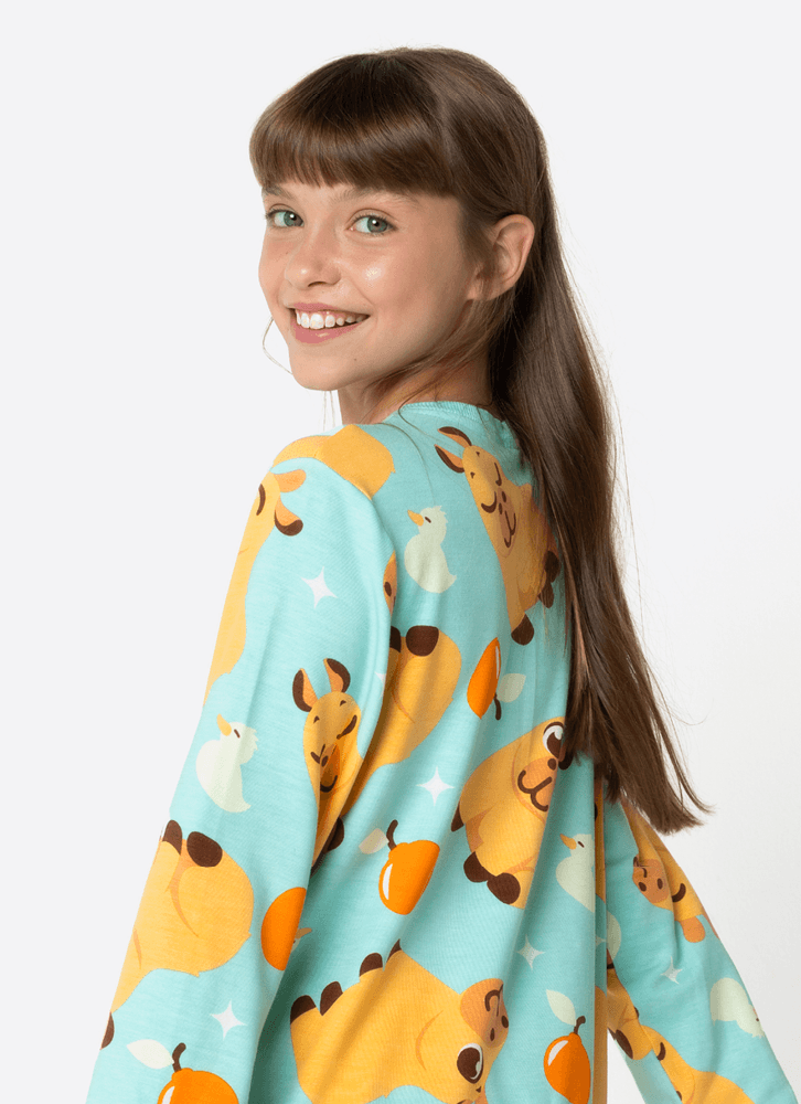 Pijama-Manga-Longa-Viscolycra-Unissex-Teen-Capivara-Vibes