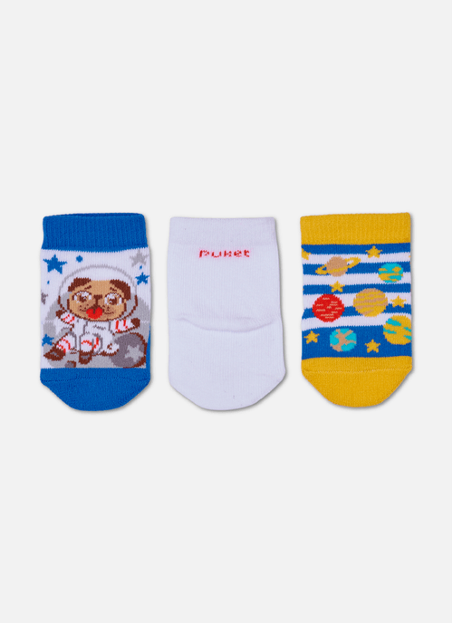 Kit com 3 meias Masculina Cachorro