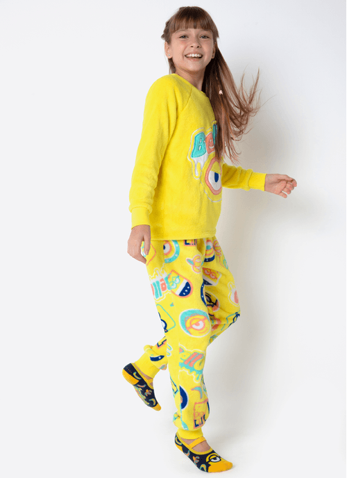 Pijama Manga Longa Soft Unissex Teen Minions