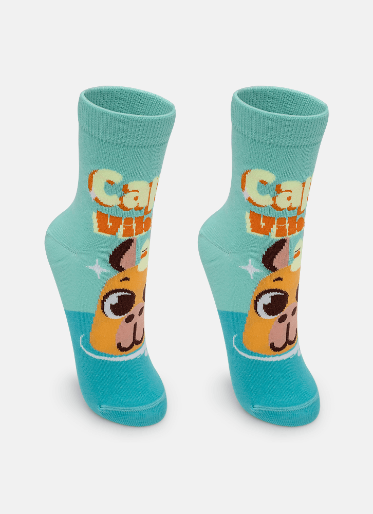 Meia-Soquete-Teen-Capivara-Vibes