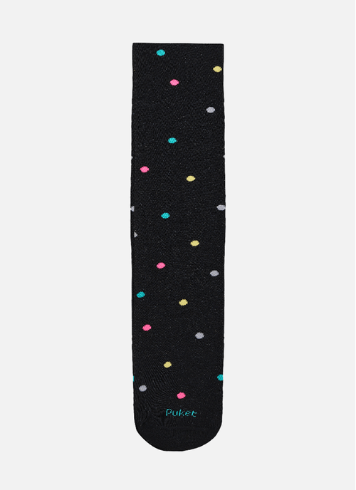 Meia Calça Bebê Menina Bolinhas Coloridas