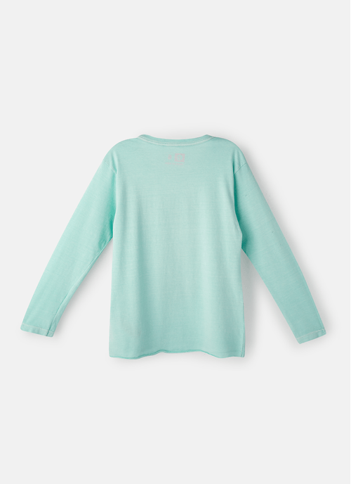 Camiseta Manga Longa Algodão Menina Unicórnio Shine