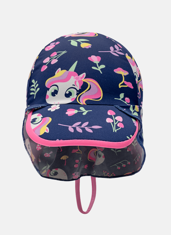 Chapeu-Com-Protecao-Solar-Bebe-Menina-Unicornio-Encantado
