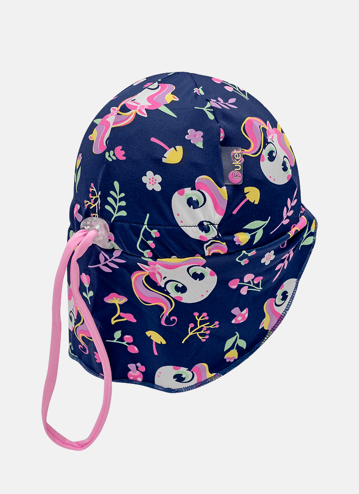 Chapeu-Com-Protecao-Solar-Bebe-Menina-Unicornio-Encantado