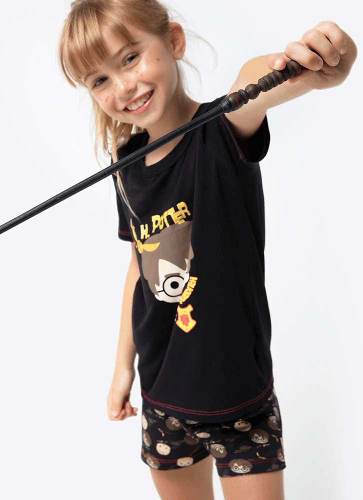 Pijama-Manga-Curta-Viscolycra-Menina-Harry-Potter