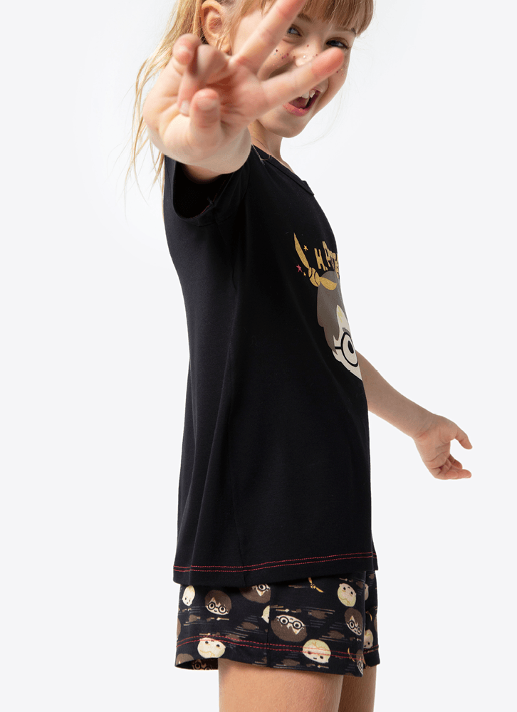 Pijama-Manga-Curta-Viscolycra-Menina-Harry-Potter