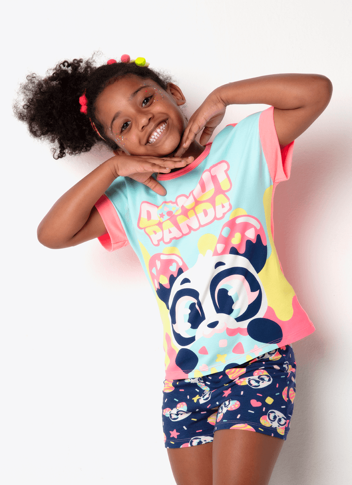 Pijama-Manga-Curta-Viscolycra-Menina-Panda-Donuts