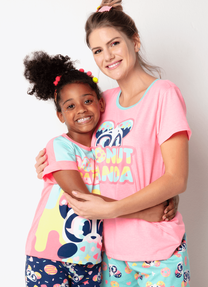 Pijama-Manga-Curta-Viscolycra-Menina-Panda-Donuts