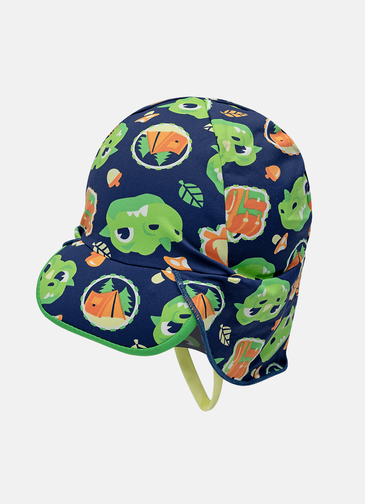 Chapeu-Com-Protecao-Solar-Bebe-Menino-Dragao-Camping
