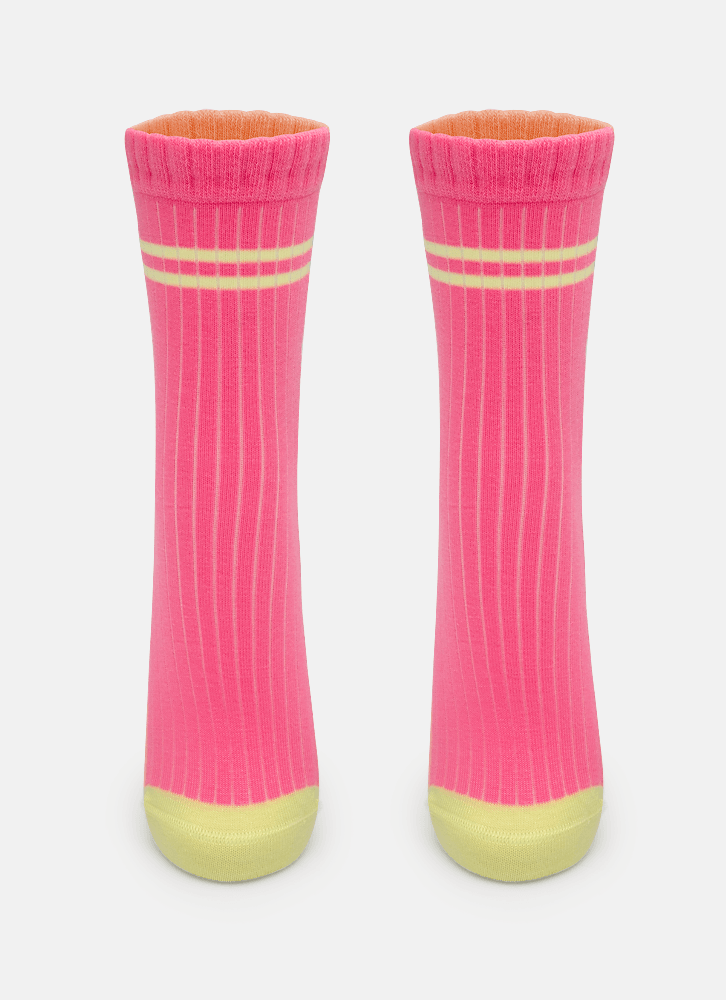 Meia-Soquete-Canelada-Feminina-Rosa
