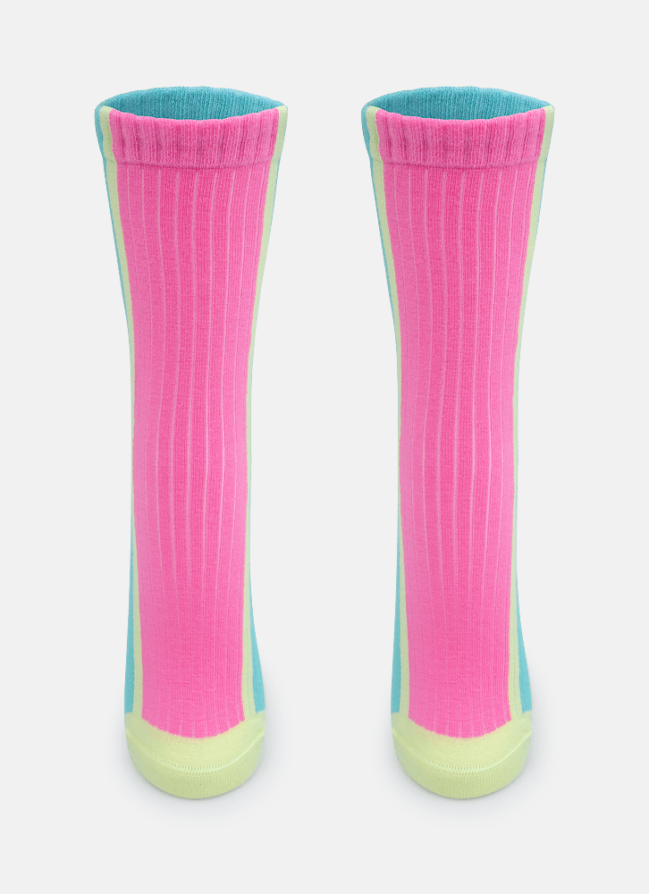 Meia-Cano-Longo-Canelada-Feminina-Color-Block