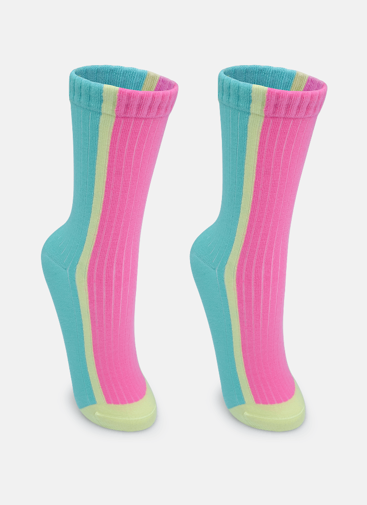 Meia-Cano-Longo-Canelada-Feminina-Color-Block