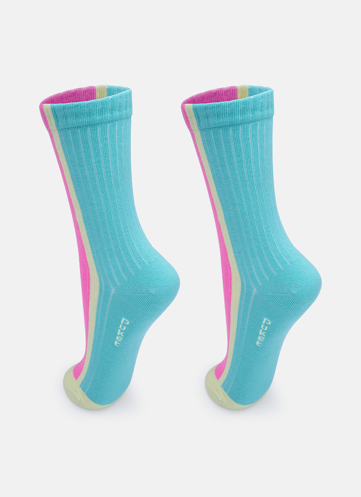 Meia-Cano-Longo-Canelada-Feminina-Color-Block