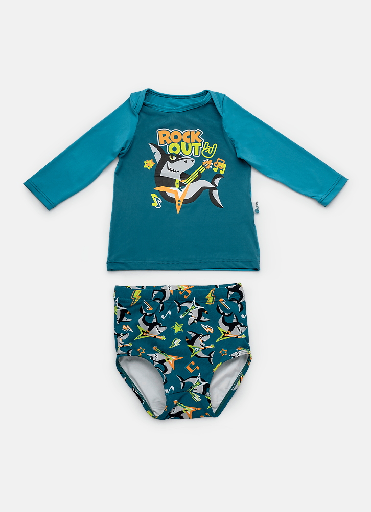 Conjunto-Camiseta-E-Sunga-Bebe-Menino-Tubarao-Rockstar