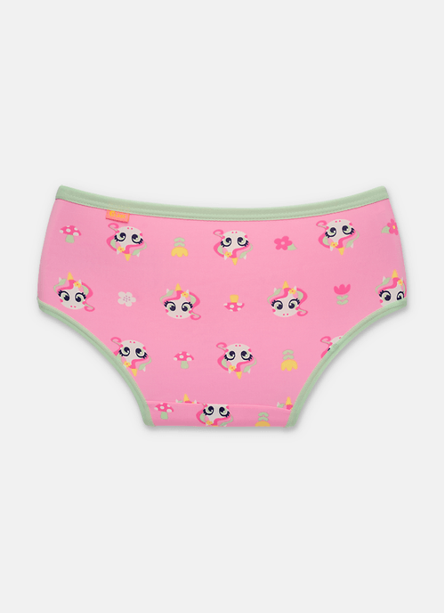 Calcinha Boneca Microfibra Menina Teen Unicórnio Encantado