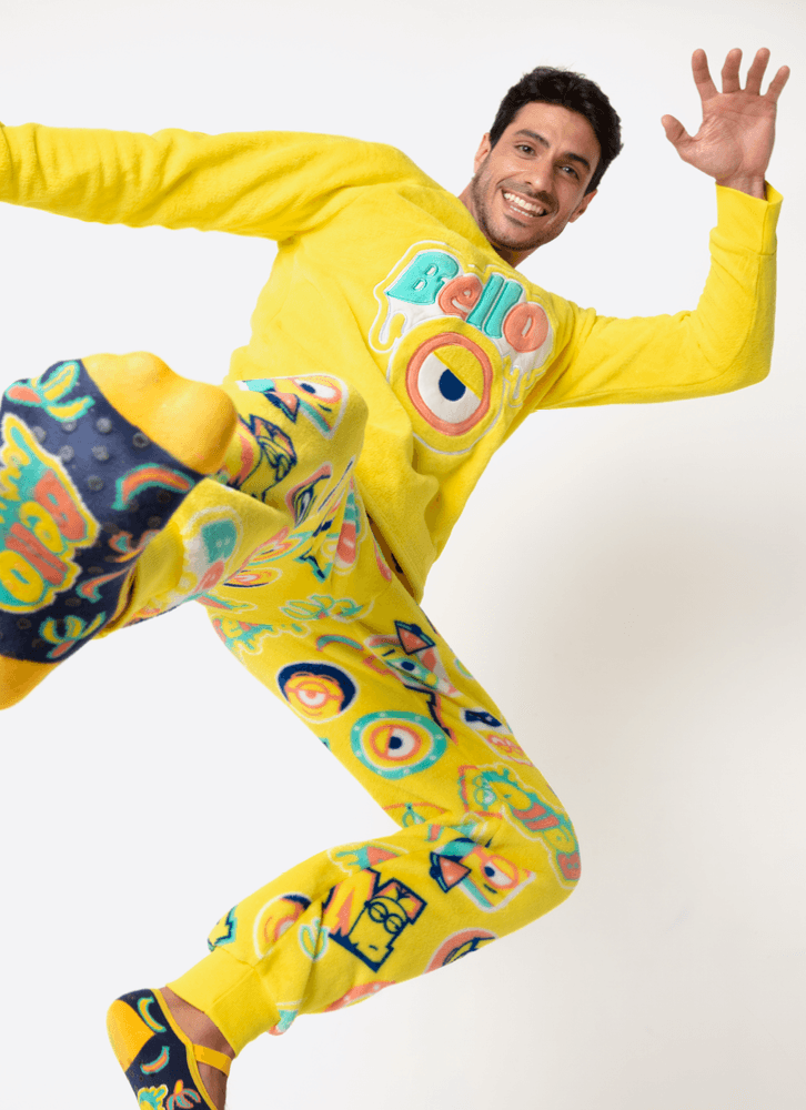 Pijama-Manga-Longa-Soft-Unissex-Adulto-Minions