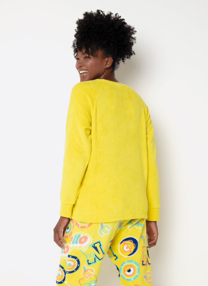 Pijama-Manga-Longa-Soft-Unissex-Adulto-Minions