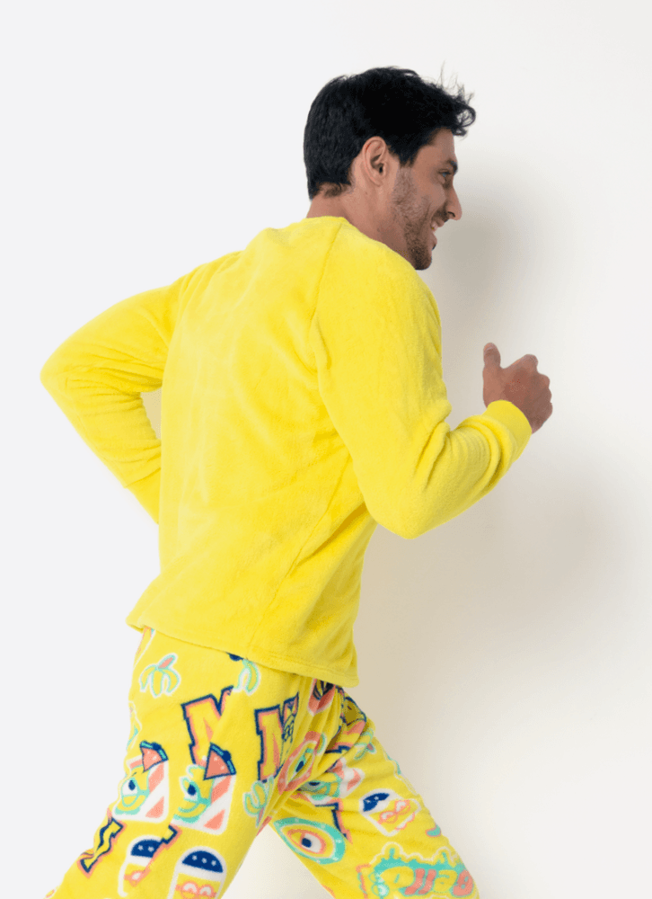 Pijama-Manga-Longa-Soft-Unissex-Adulto-Minions