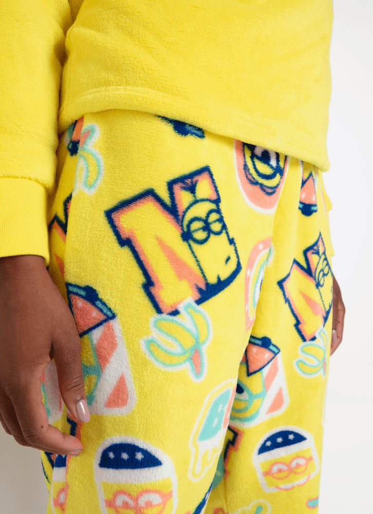 Pijama-Manga-Longa-Soft-Unissex-Adulto-Minions