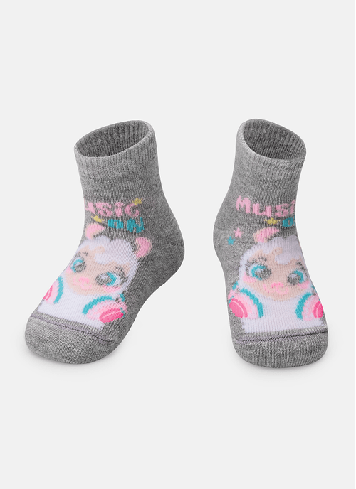 Meia Soquete Bebê RN Menina Lhama Music