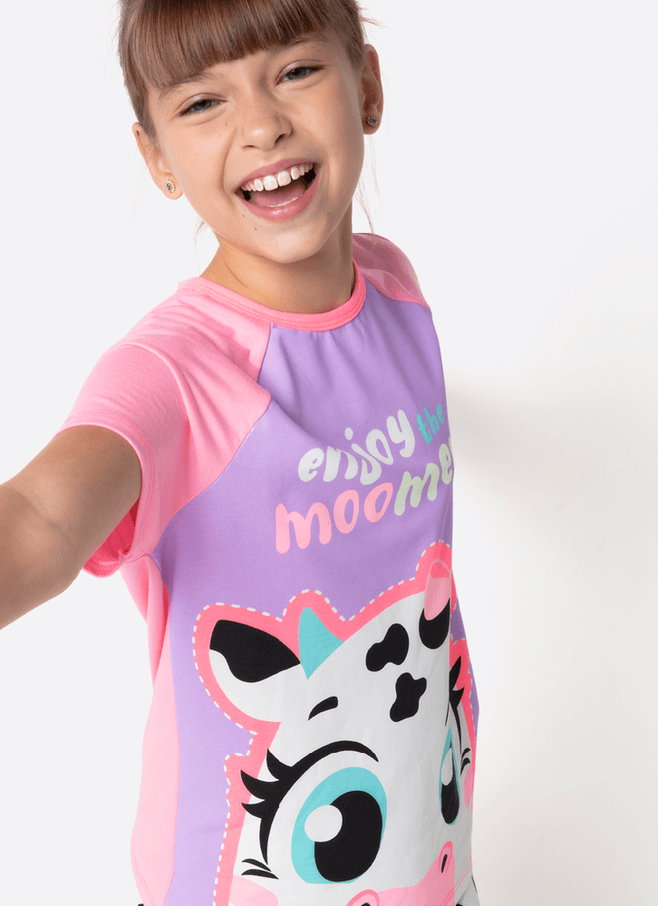Pijama-Manga-Curta-Viscolycra-Menina-Teen-Vaca-Patches