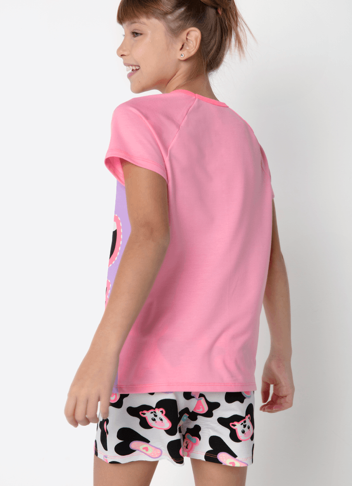 Pijama-Manga-Curta-Viscolycra-Menina-Teen-Vaca-Patches