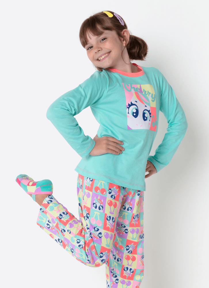 Pijama-Manga-Longa-Algodao-Menina-Unicornio-Cherry