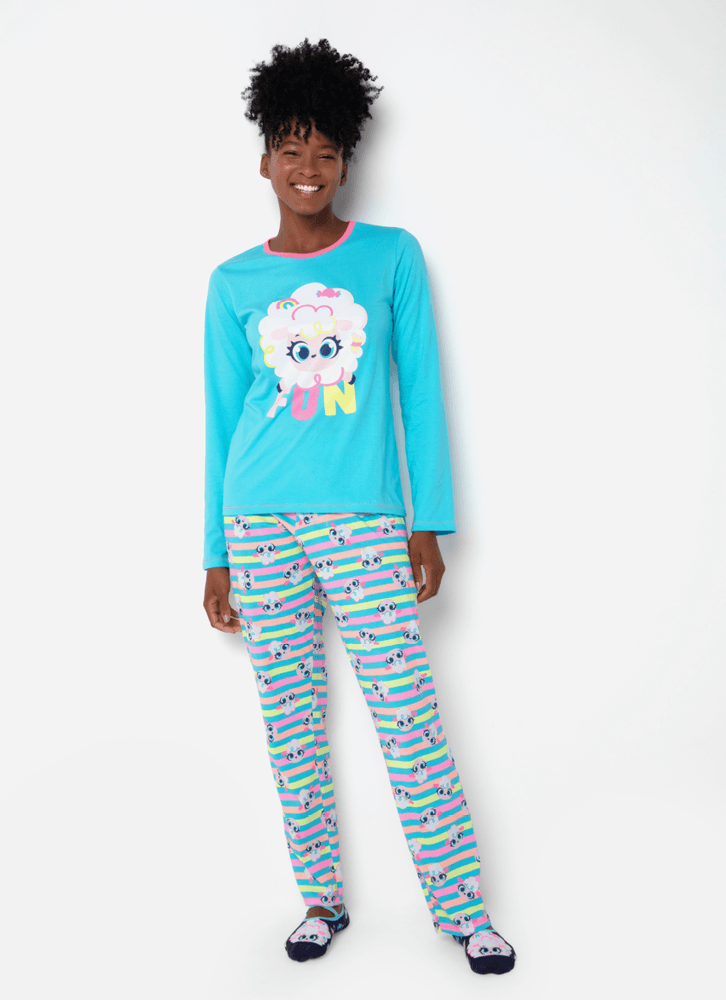Pijama-Manga-Longa-Algodao-Feminino-Ovelha