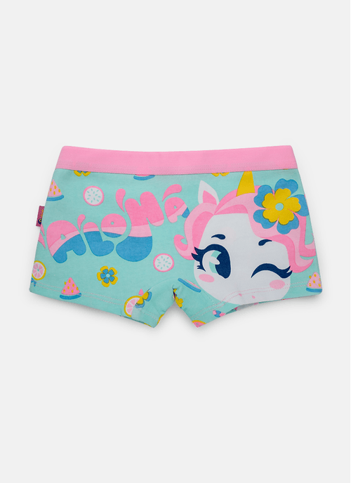 Calcinha BodyShorts Algodão Menina Unicórnio Aloha