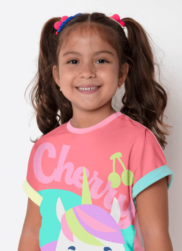 Pijama-Manga-Curta-Viscolycra-Menina-Unicornio-Cherry