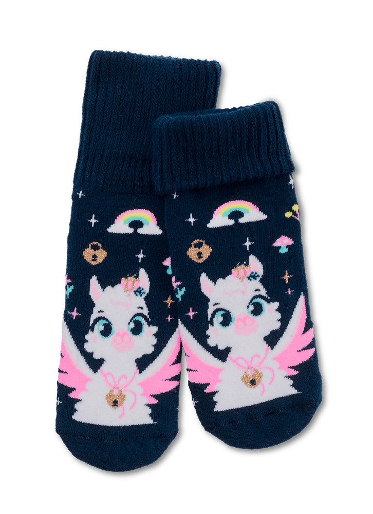 Meia-Botinha-Antiderrapante-Feminina-Lhama-Secret