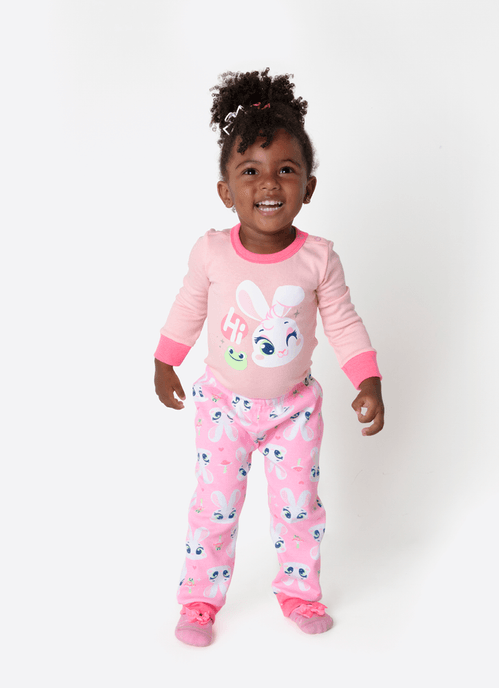 Body Manga Longa Bebê Menina Coelha Romântica