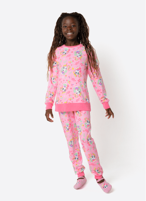 Pijama Manga Longa Ultra Visco Menina Teen Unicórnio Encantado