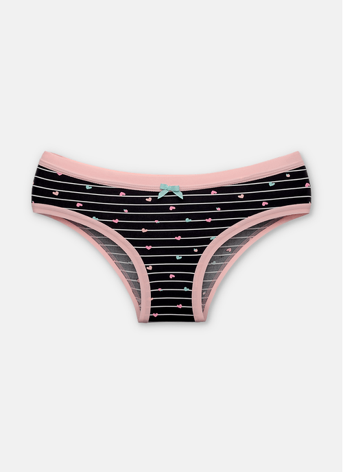 Calcinha Boneca Microfibra Feminina Coração