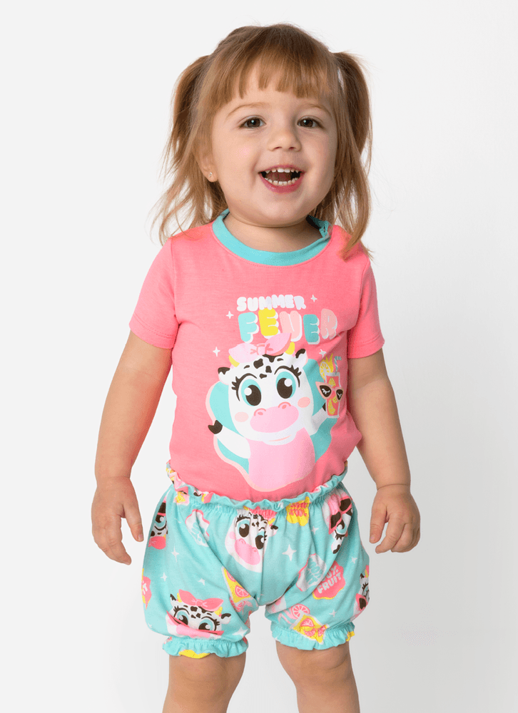 Pijama-Manga-Curta-Viscolycra-Bebe-Menina-Vaca-Summer