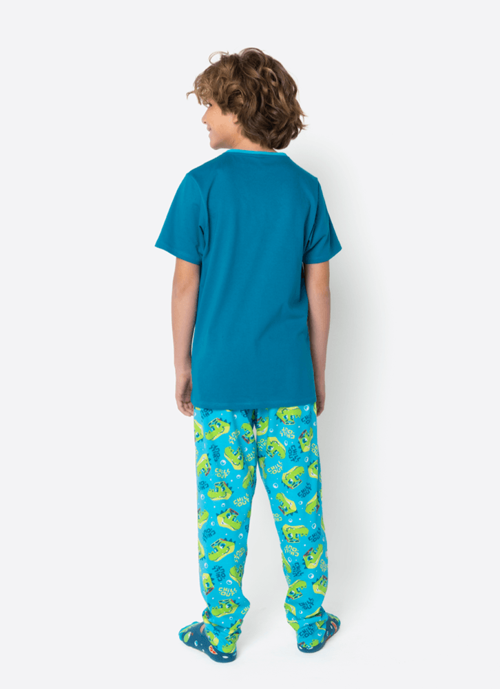 Pijama-Manga-Curta-Algodao-Menino-Teen-Jacare-Relax