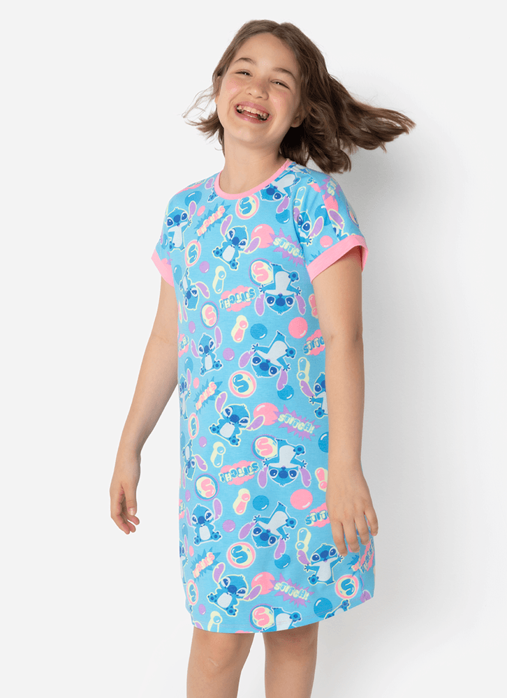 Camisola-Manga-Curta-Viscolycra-Menina-Teen-Stitch