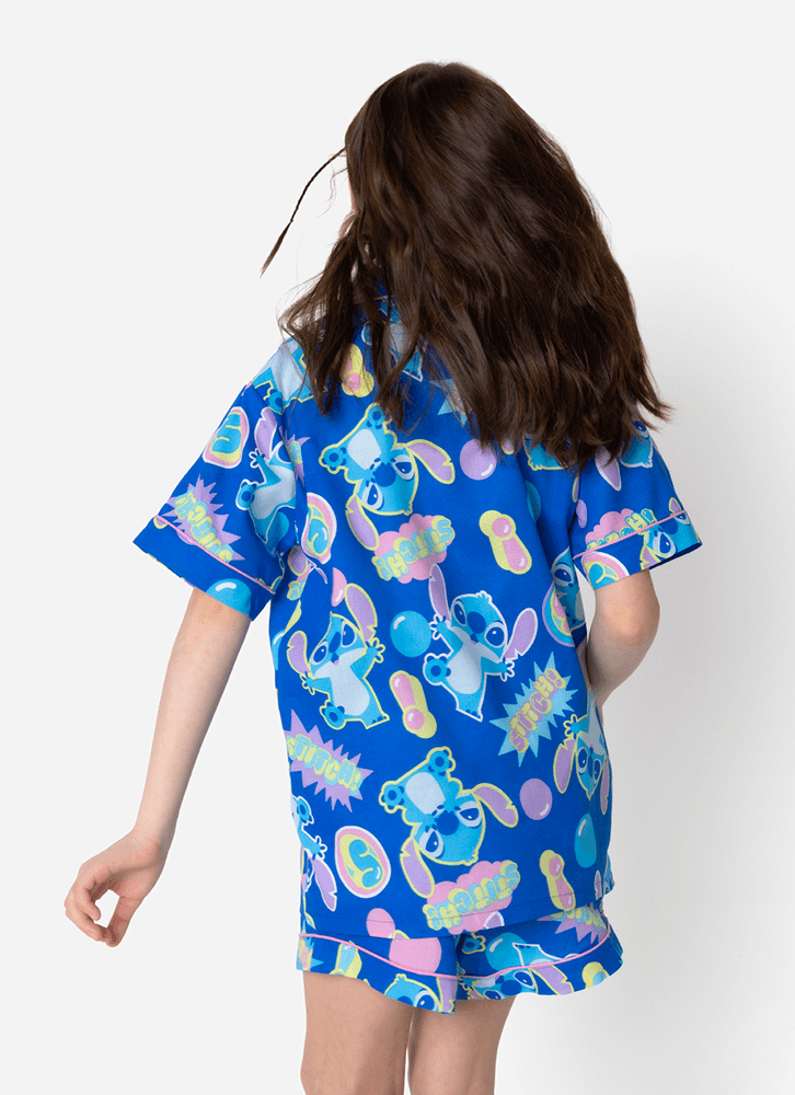 Pijama-Manga-Curta-Viscose-Menina-Teen-Stitch