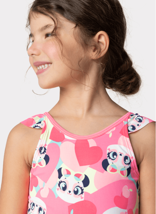 Maio Menina Panda Romântico