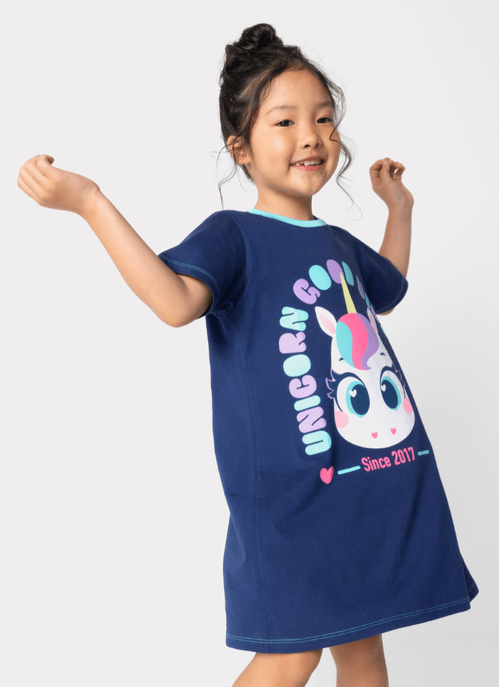 Camisola-Manga-Curta-Algodao-Menina-Unicornio