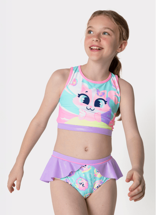 Biquini Menina Teen Gata Sereia