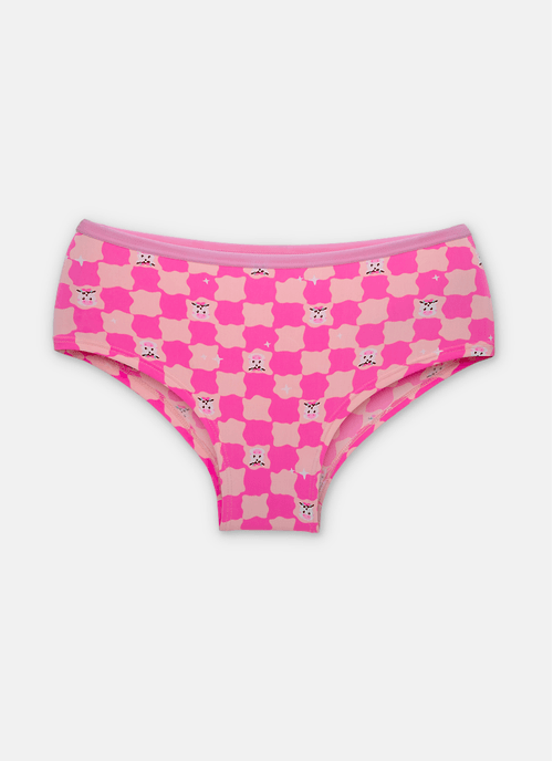 Calcinha Caleçon Microfibra Menina Teen Vaca Summer