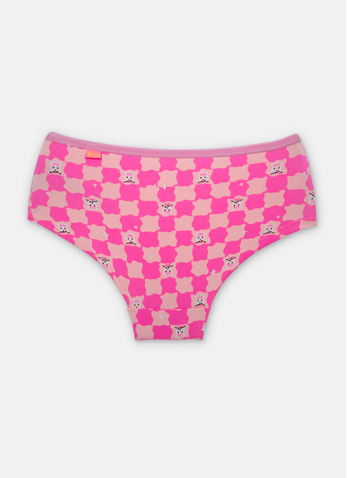 Calcinha Caleçon Microfibra Menina Teen Vaca Summer