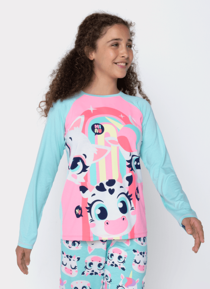 Pijama-Manga-Longa-Viscolycra-Menina-Teen-Multibichos-Best-Friend