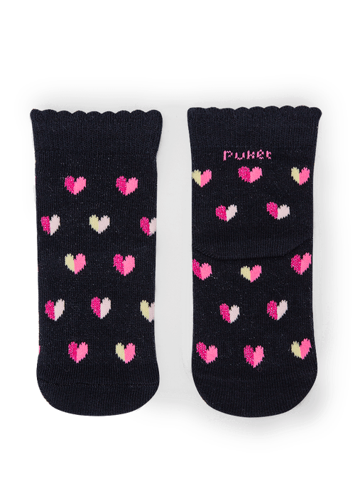 Meia Soquete Bebê Menina Coração