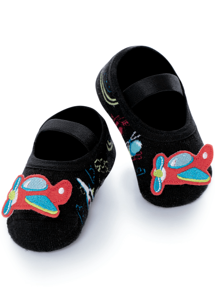 Meia-Menino-Sapatilha-Com-Antiderrapante-E-Aplique-Aviao