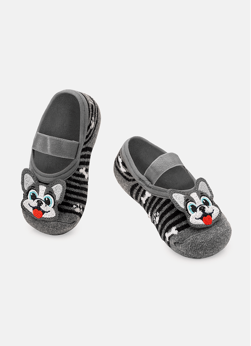 Meia Sapatilha Bebê Menino Antiderrapante Dog