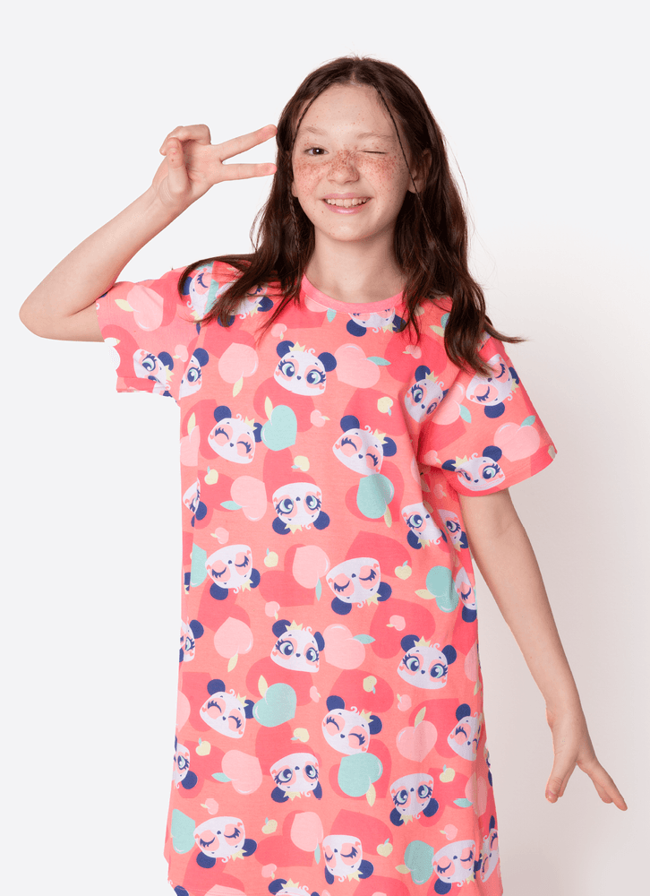 Camisola-Manga-Curta-Algodao-Menina-Teen-Panda-Romantico